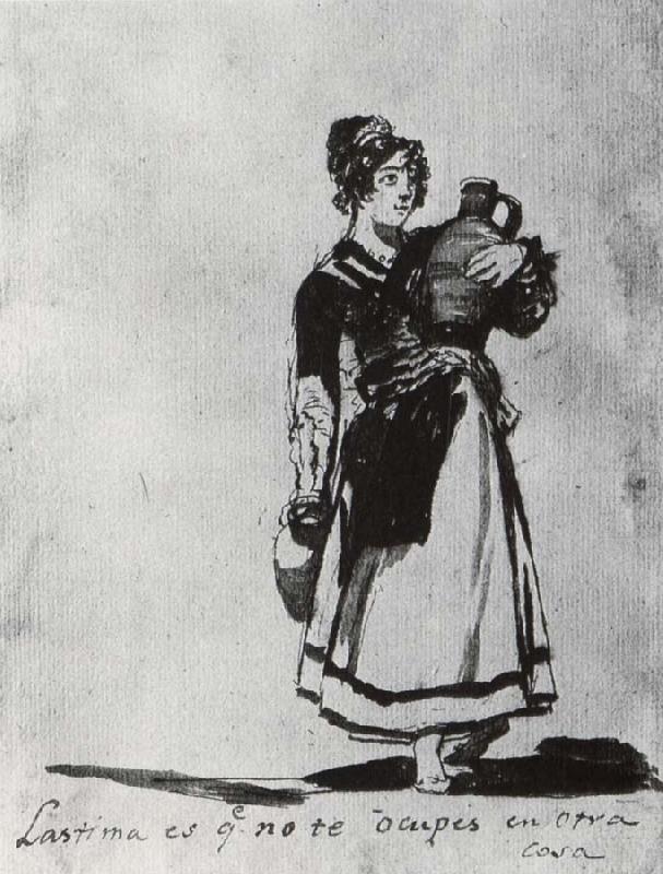 Francisco Goya Lastima es q no te ocupes en otra cosa china oil painting image
